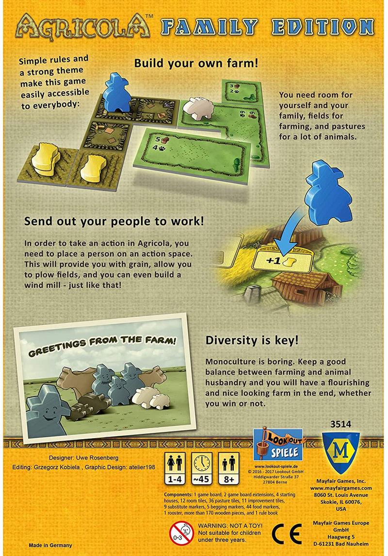 Lookout Games: Agricola Family Edition LKG LK3514