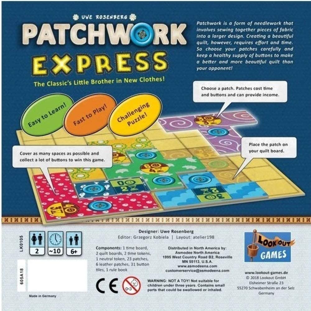 Lookout Games: Patchwork Express LKG LK3543
