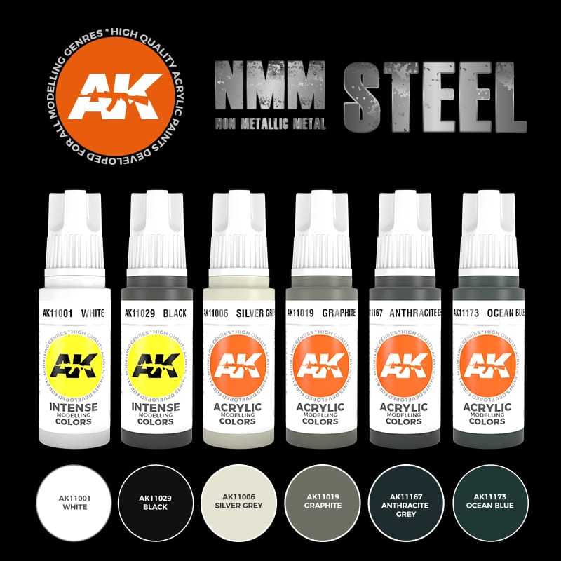 3Gen Acrylics: Non Metallic Metal - Steel LTG AK-11601