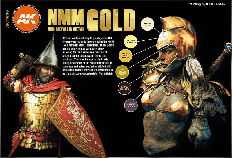 3Gen Acrylics: NMM (Non Metallic Metal) Gold LTG AK-11606