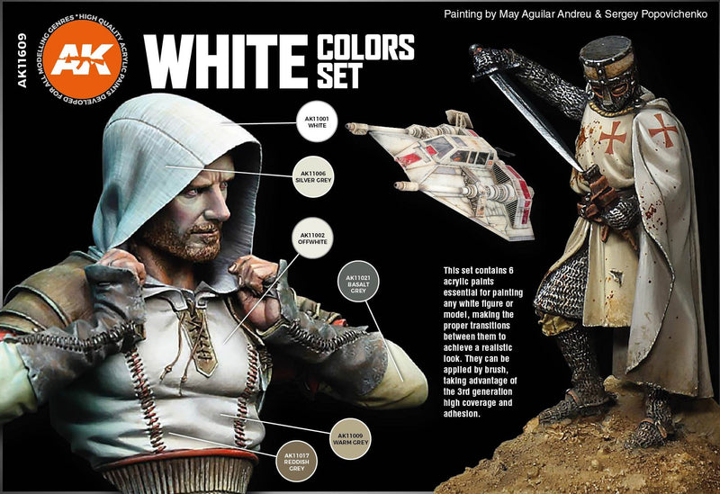3Gen Acrylics: White Colors Set LTG AK-11609