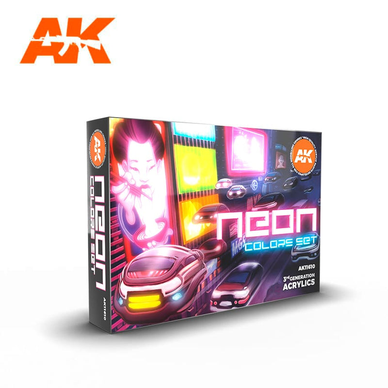 3Gen Acrylics: Neon Colors Set LTG AK-11610A