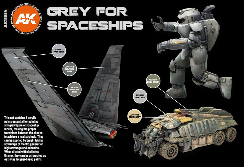 3Gen Acrylics: Grey for Spaceships LTG AK-11614