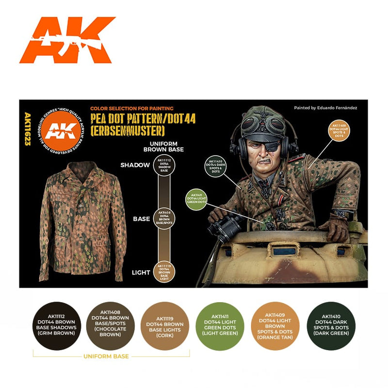 3Gen Acrylics: Pea Dot Pattern/Dot44 (Erbsenmuster) LTG AK-11623
