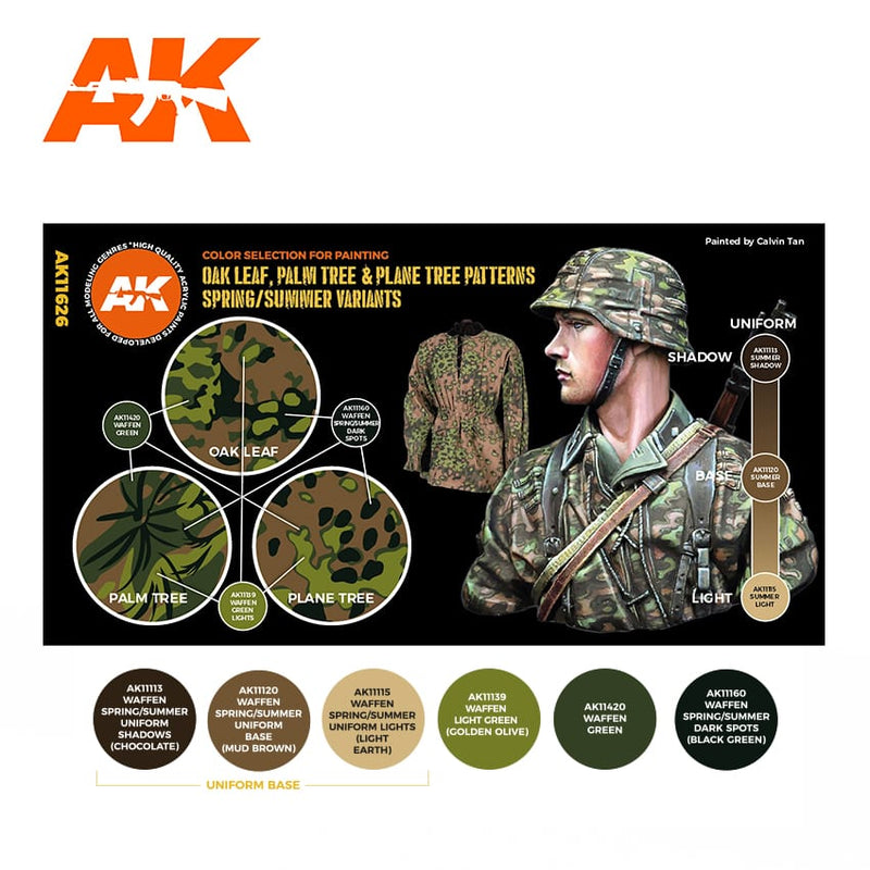 3Gen Acrylics: Oak Leaf, Palm Tree & Plane Tree Patterns Spring/Summer Variants LTG AK-11626