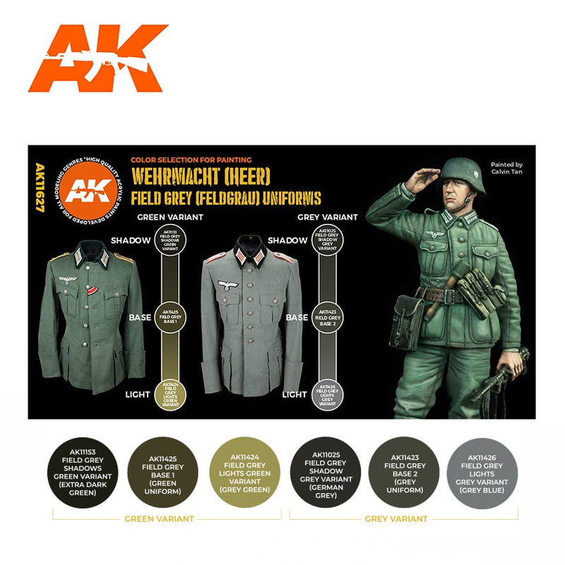 3Gen Acrylics: Field Grey (Feldgrau) Uniforms LTG AK-11627