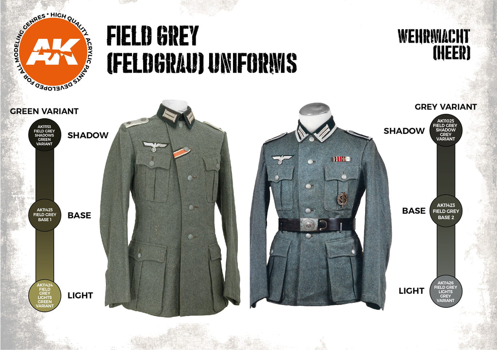 3Gen Acrylics: Field Grey (Feldgrau) Uniforms LTG AK-11627