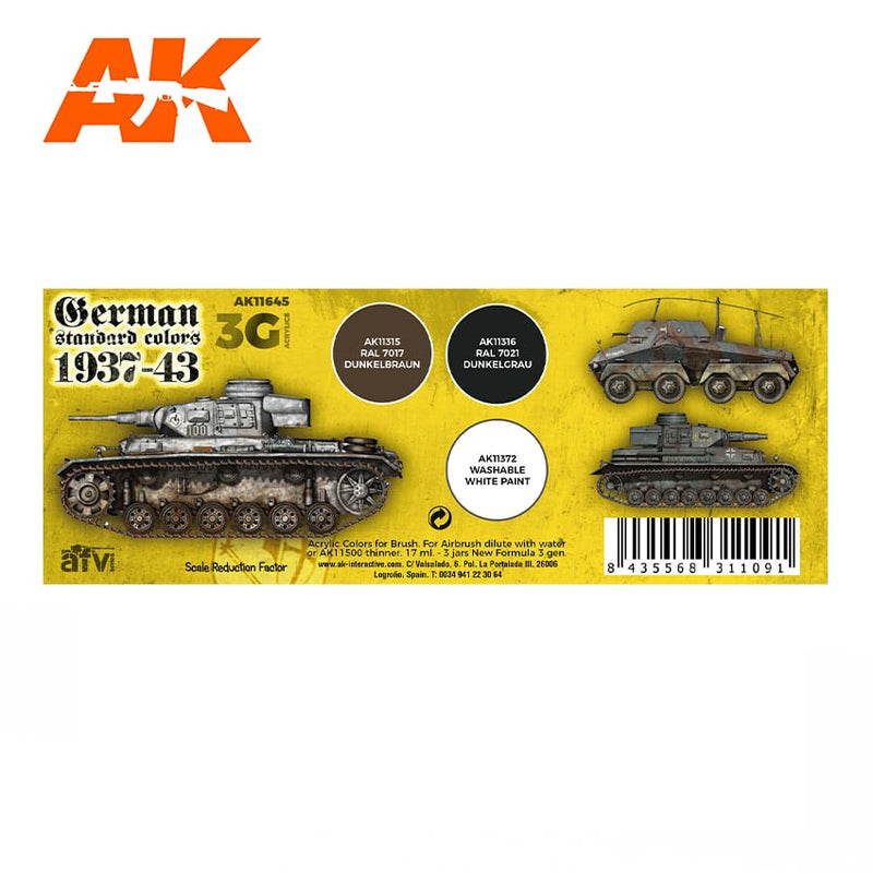 3Gen Acrylics: German Standard 37-44 LTG AK-11645
