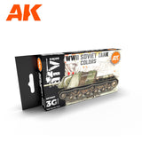 3Gen Acrylics: WWII Soviet Tank Colors LTG AK-11657
