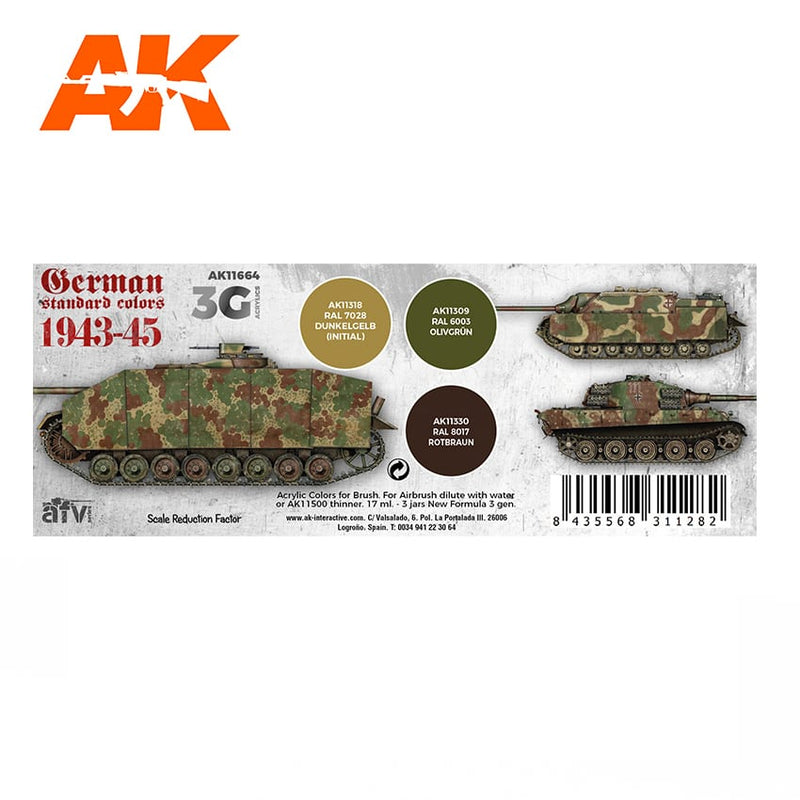 3Gen Acrylics: German Standard 44-45 Combo LTG AK-11664