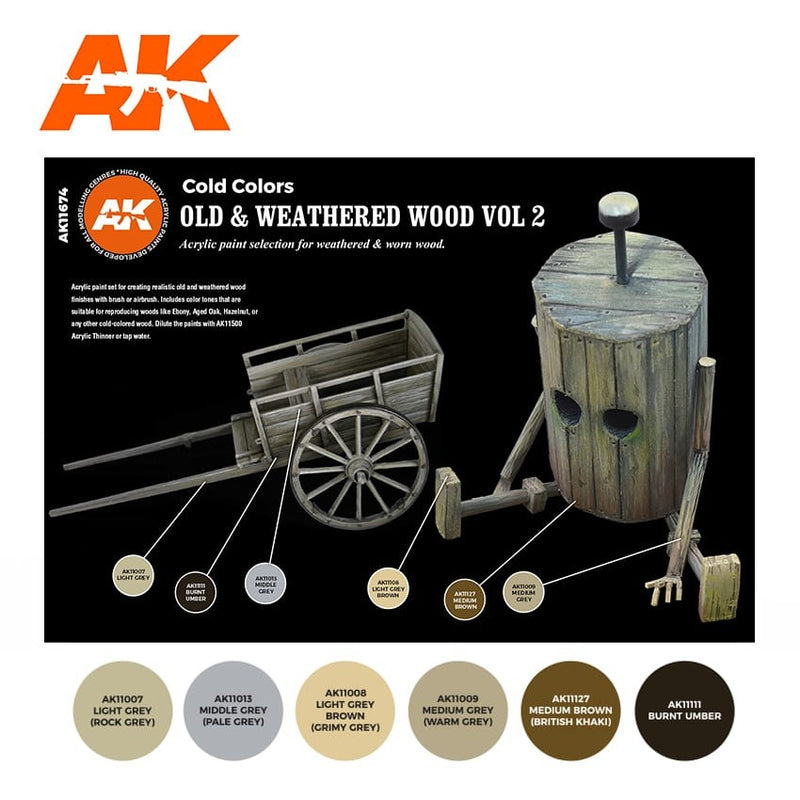 3Gen Acrylics: Old & Weathered Wood Vol.2 LTG AK-11674