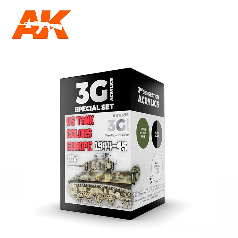 3Gen Acrylics: US Tank Colors Europe 1944-45 LTG AK-11675