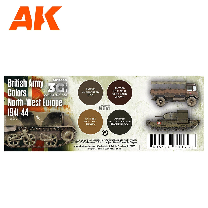 3Gen Acrylics: British Army Colors North-West Europe 1941-44 LTG AK-11680