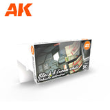 3Gen Acrylics: Black & Cream White Vehicle Interiors LTG AK-11683