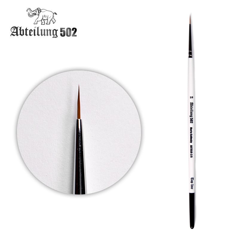 Abteilung 502: Top Line Marta Kolinsky 2/0 Brush LTG AK-ABT850-00