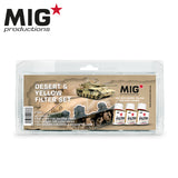 MIG Productions: Desert & Yellow Filter Set LTG AK-P264