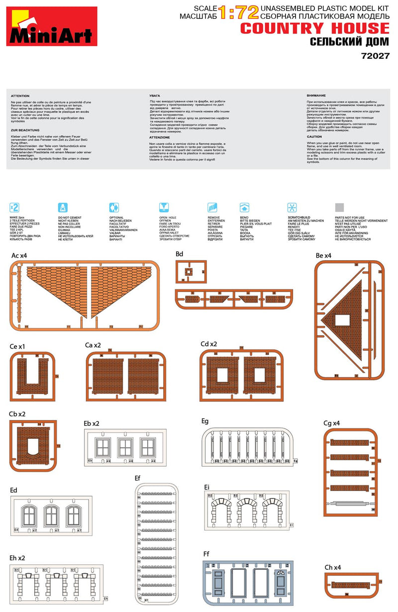 MiniArt: Country House (1:72) LTG MIART-72027