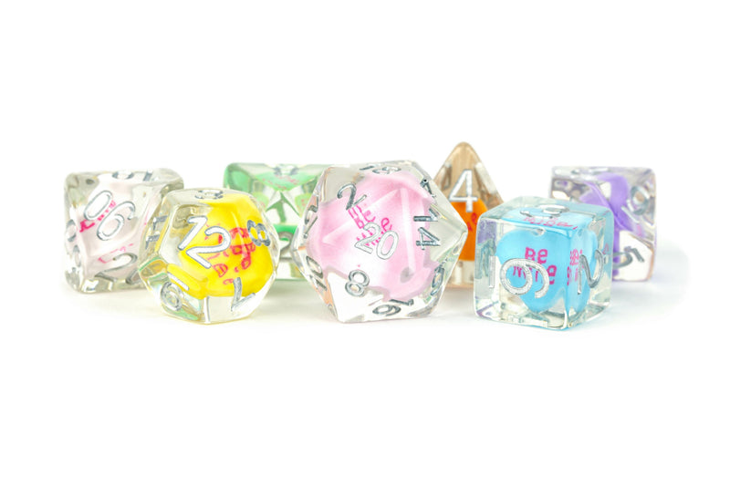 16mm Resin Poly Dice Set: Love Dice MET 749