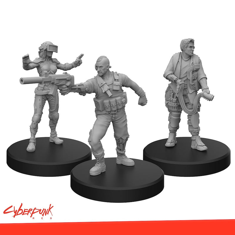 Cyberpunk RED Miniatures: Edgerunners A - MFC 33001