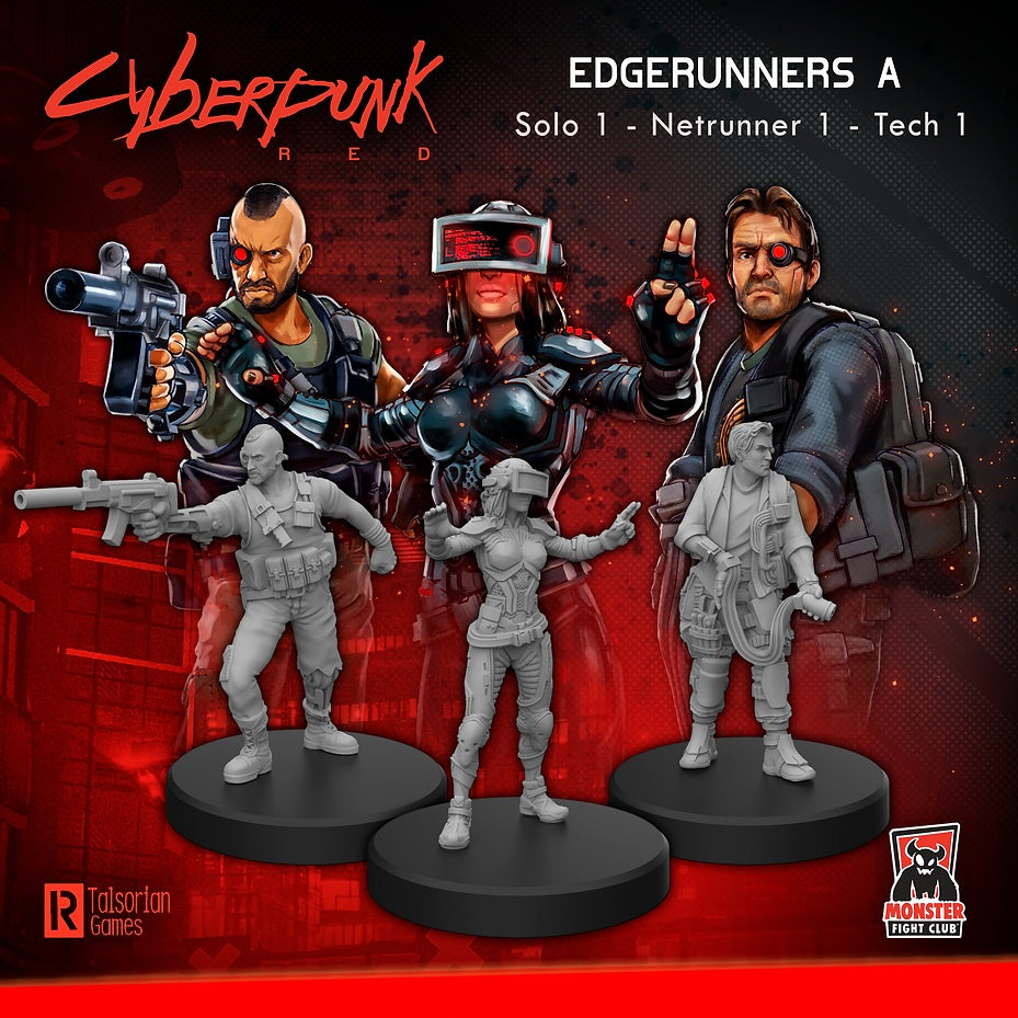 Cyberpunk RED Miniatures: Edgerunners A - MFC 33001
