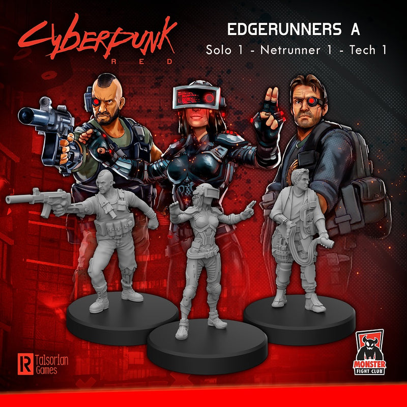 Cyberpunk RED Miniatures: Edgerunners A - MFC 33001
