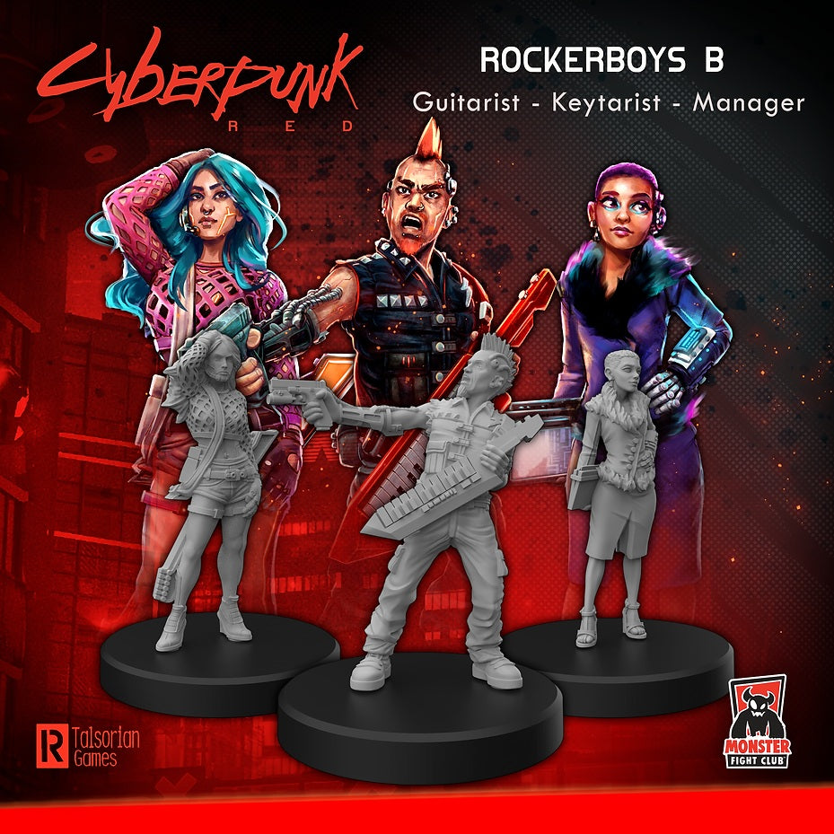 Cyberpunk RED Miniatures: Rockerboys A - MFC 33011