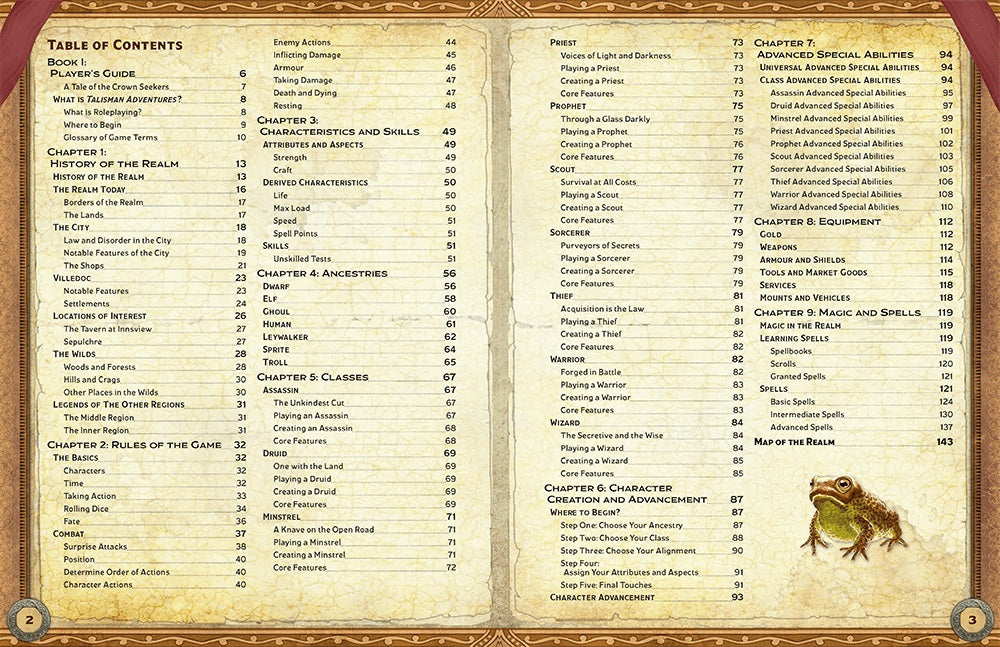 Talisman Adventures RPG: Core Rule Book PSD 47500E