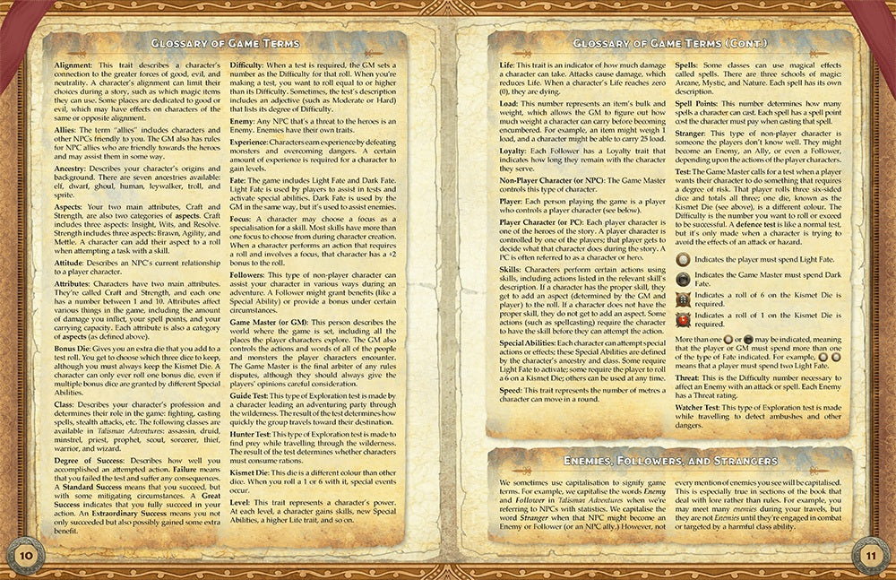 Talisman Adventures RPG: Core Rule Book PSD 47500E