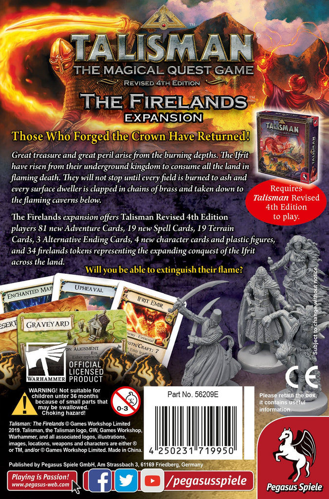 Talisman: The Firelands Expansion PSD 56209E