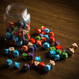 Round Jar of Classic RPG Dice (80) QWS JMIX07