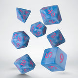 Classic Runic Glacier & Pink Dice Set (7) QWS SCLR2G