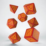 Dragon Slayer Red & Orange Dice Set QWS SDRS1D