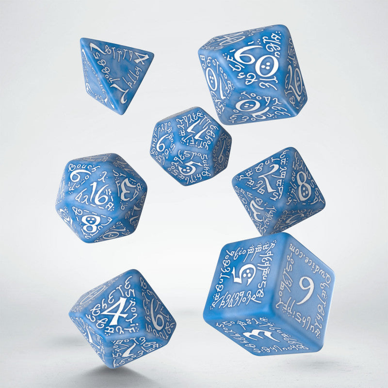 Elvish Glacier & White Dice Set QWS SELV1R