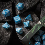 Elvish Glacier & White Dice Set QWS SELV1R