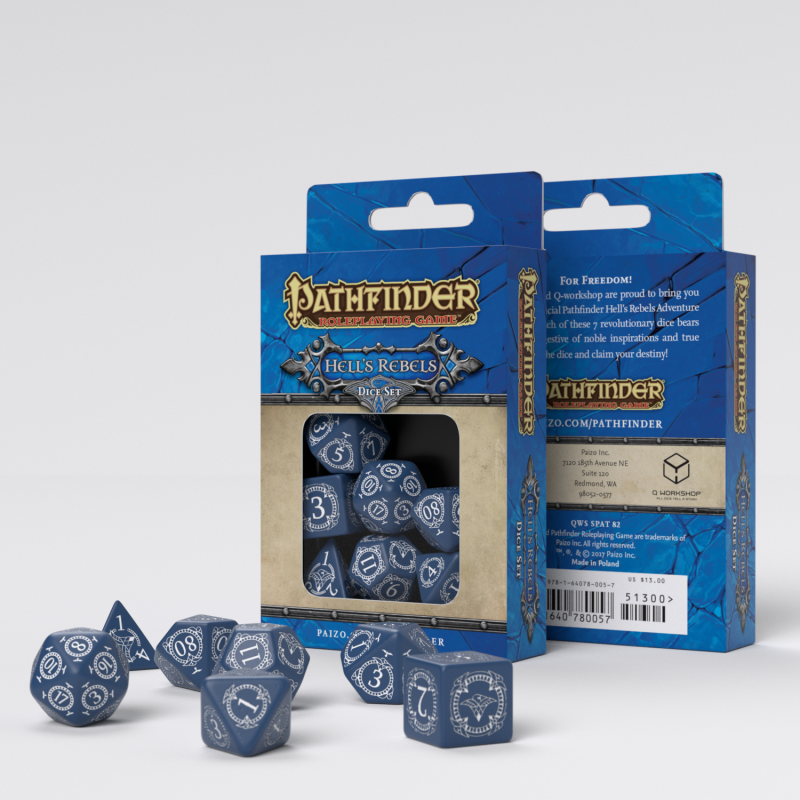 Pathfinder Hell's Rebels Dice Set (7) QWS SPAT82