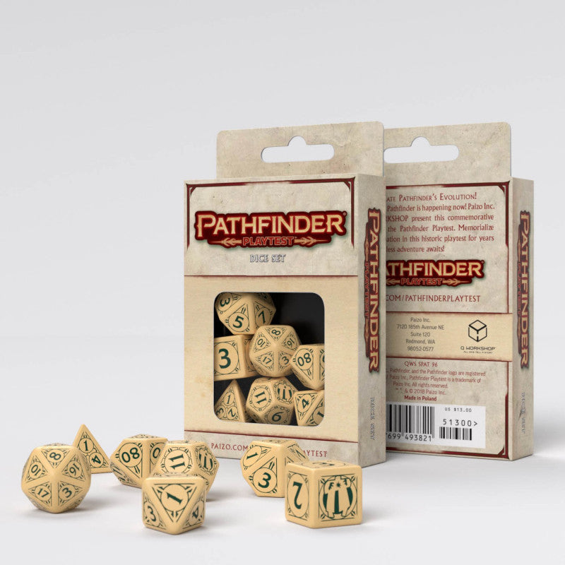 Pathfinder Playtest Dice set (7) QWS SPAT96