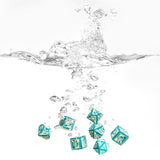 Polaris RPG Turquoise & Light Yellow Dice Set (7) QWS SPOL94