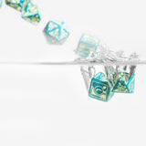 Polaris RPG Turquoise & Light Yellow Dice Set (7) QWS SPOL94