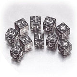 Axis and Allis Battle D6 Black & White Dice Set (German Dice) QWS WGER05