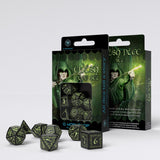 Elvish Black & Glow-in-the-Dark Dice Set (7) QWS SELV19