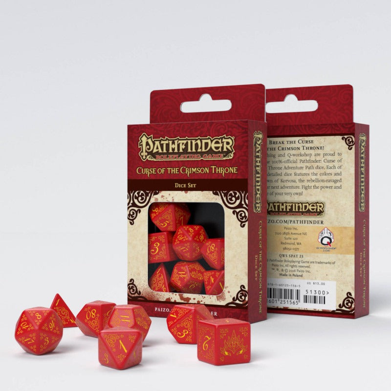Pathfinder Curse of the Crimson Throne Dice Set (7) QWS SPAT23
