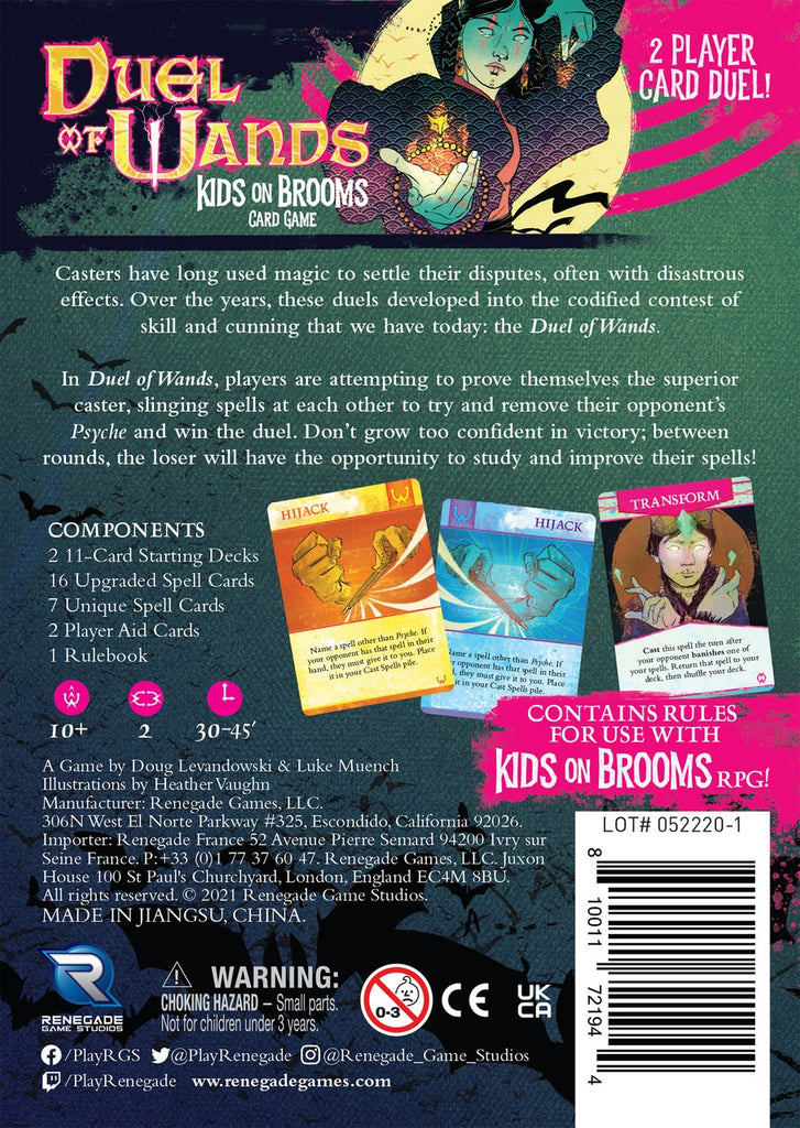 Duel of Wands: Kids on Brooms Card Game RGS 02194
