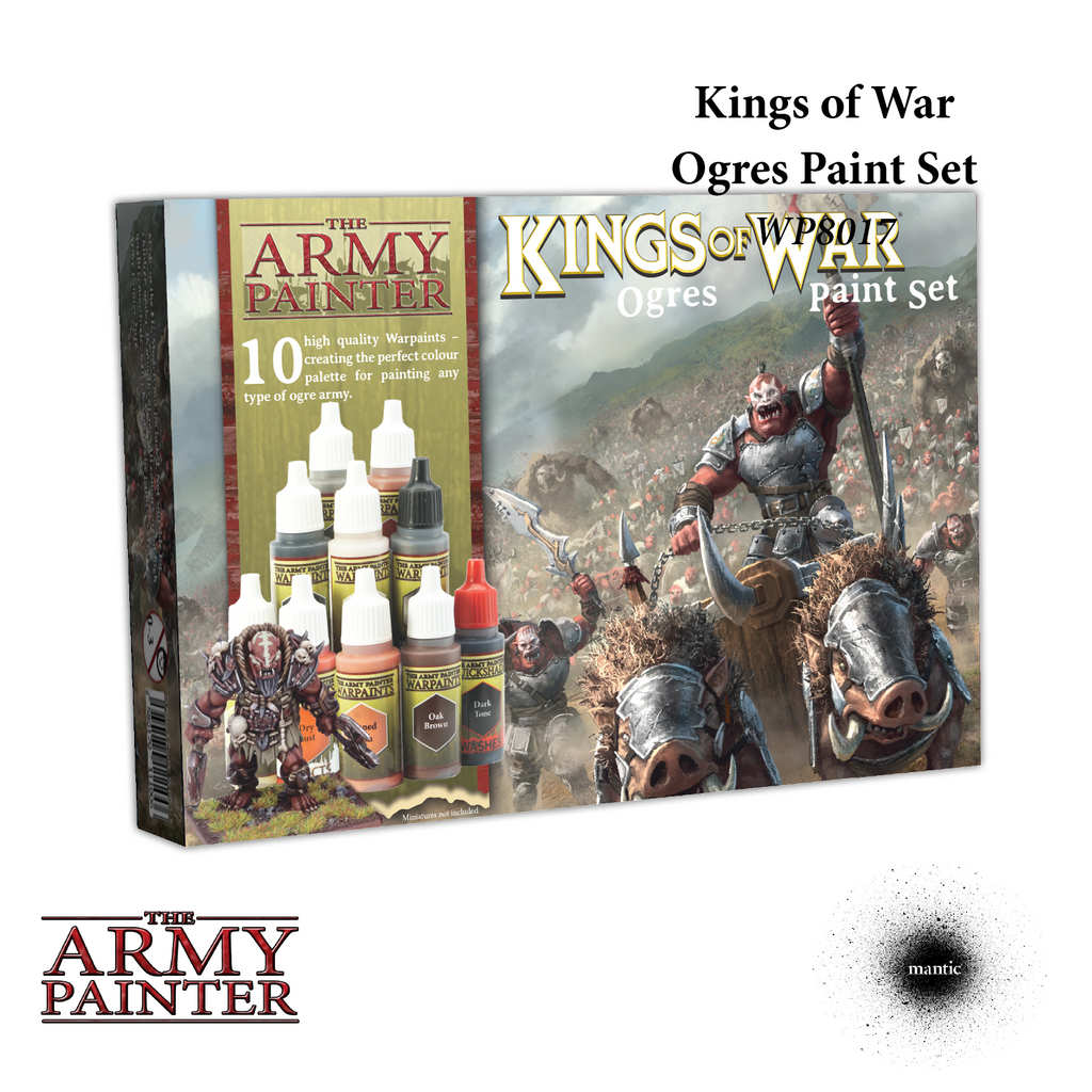 Kings of War - Ogres Paint Set (10): License Warpaints TAP WP8017