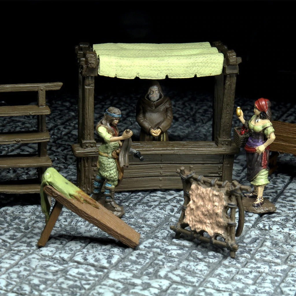 Accessory - Merchants: WarLock Tiles - WizKids 4D Settings WZK 16529