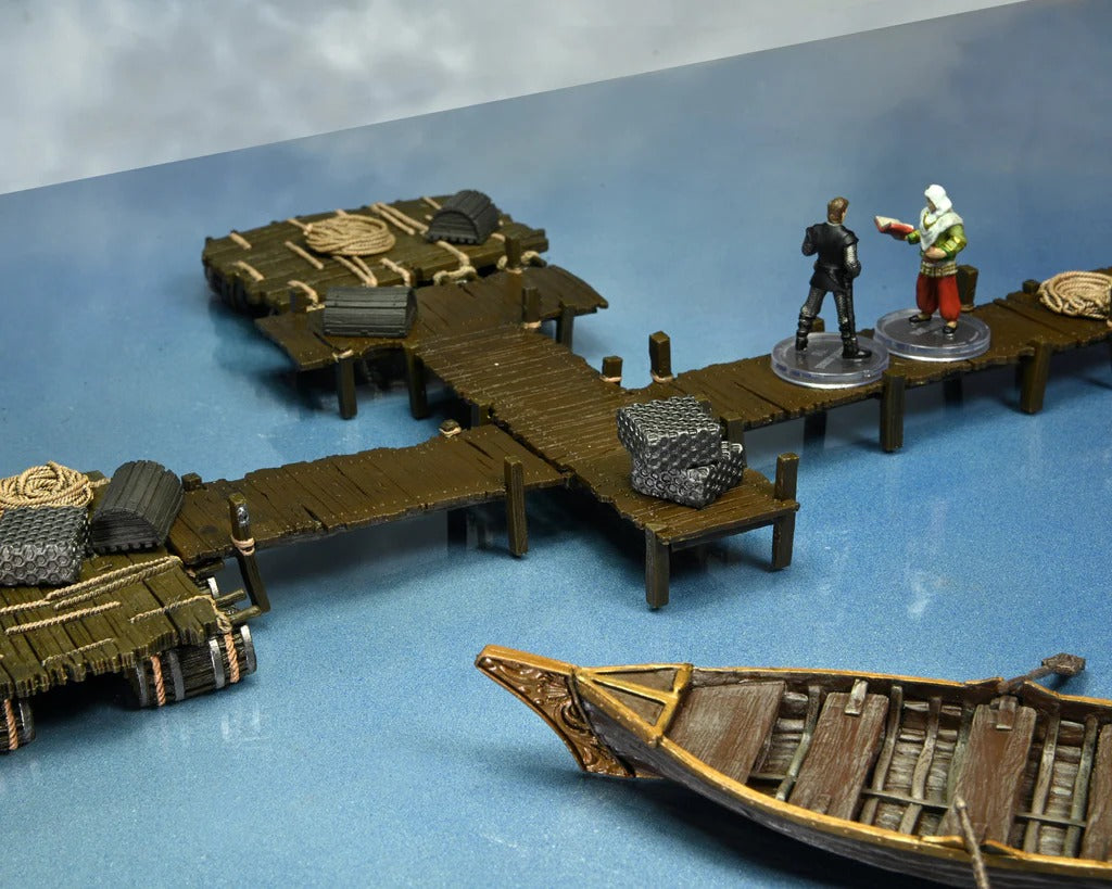 Accessory - Spelunker's Docks: WarLock Tiles - WizKids 4D Settings WZK 16541