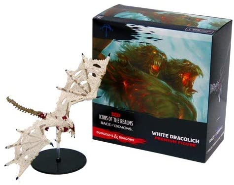 Rage of Demons - White Dracolich: D&D Icons of the Realms WZK 72068