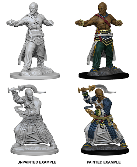 Human Male Monk: Pathfinder Battles Deep Cuts WZK 72612