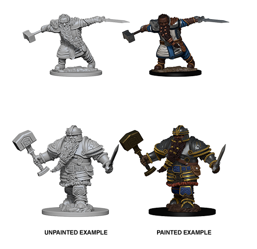 Dwarf Male Fighter: D&D Nolzur's Marvelous Miniatures WZK 72616