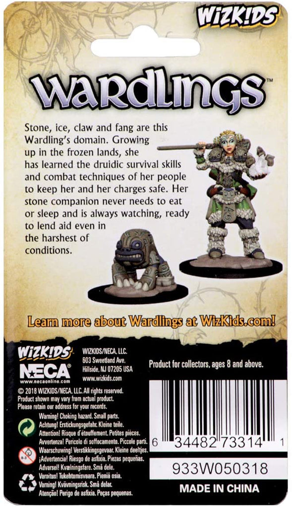 Girl Druid & Stone Creature: WizKids Wardlings WZK 73314