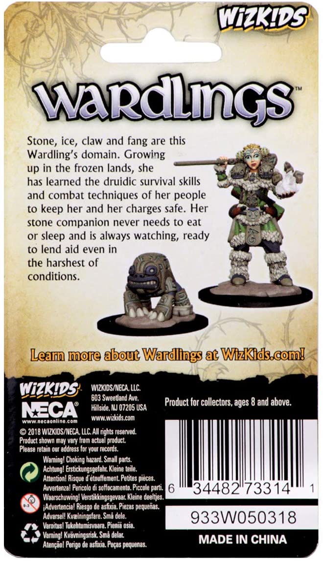 Girl Druid & Stone Creature: WizKids Wardlings WZK 73314